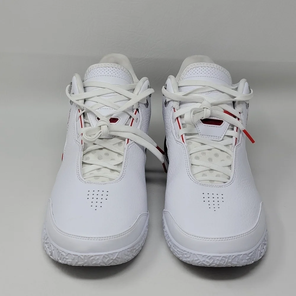 Nike Men's Sz 12 Zoom LeBron NXXT Gen AMPD FJ1566-100 White Black Red Basketball